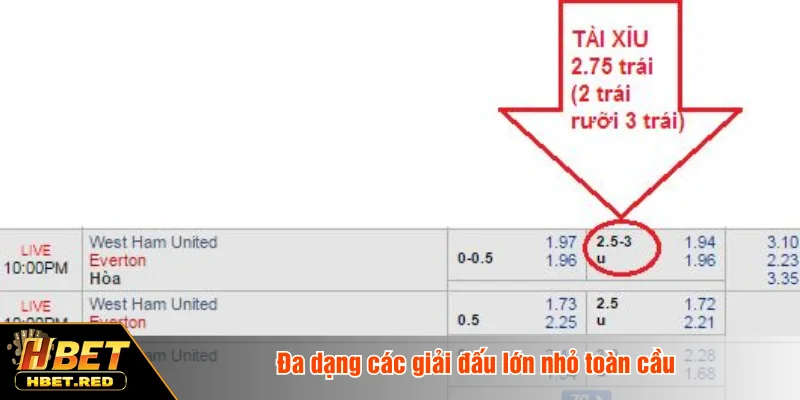 Đa dạng các giải đấu lớn nhỏ toàn cầu