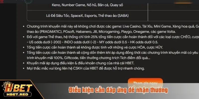 Người Mới Tham Gia Nhận Ngay 100K - Ưu Đãi Hấp Dẫn Điều kiện cần đáp ứng để nhận thưởng