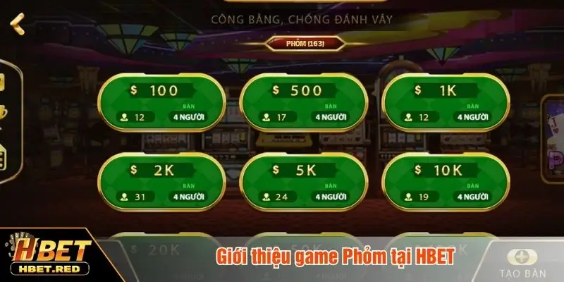 Phỏm HBET - Hướng Dẫn Chi Tiết Luật Chơi Và Kinh Nghiệm Cược Giới thiệu game Phỏm tại HBET