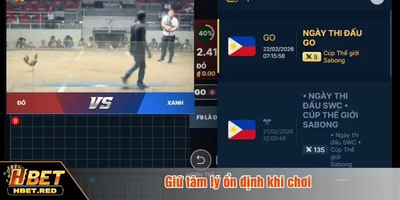 Chia Sẻ 10+ Mẹo Cược Đá Gà Thắng Lớn Từ Các Cao Thủ Giữ tâm lý ổn định khi chơi