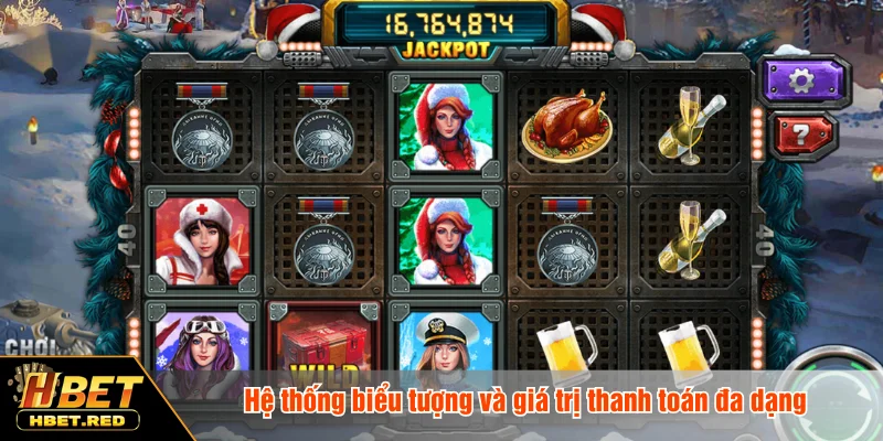 Mỹ Nữ Giáng Sinh - Slot Game Noel Rực Rỡ Đầy Cuốn Hút Hệ thống biểu tượng và giá trị thanh toán đa dạng